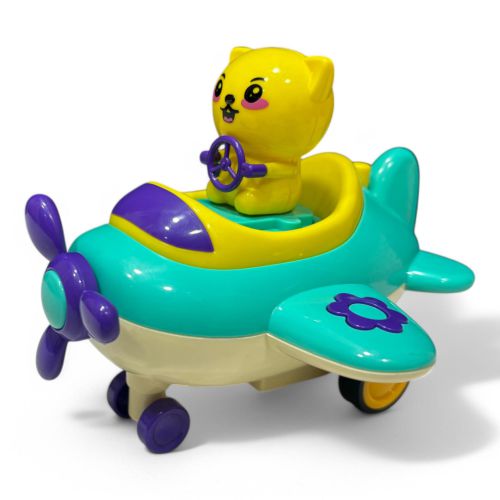 Musical Airplane Toy for Kids with Lights, Press and Go Function